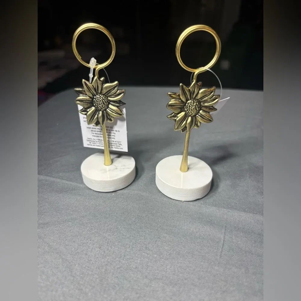 2 New SunflowerβPhoto & Note Clip Holders